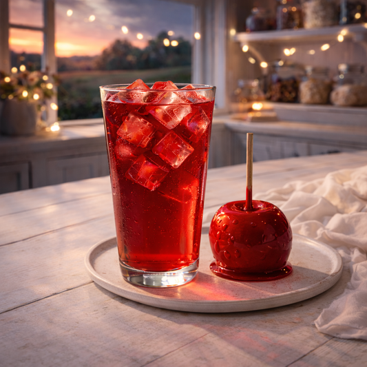 Applefang candy apple loaded tea pouch with apples