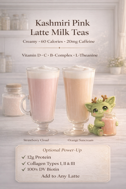 Orange Suncream – Pink Kashmiri Chai Milk Tea | Zero Sugar | 20mg Caffeine