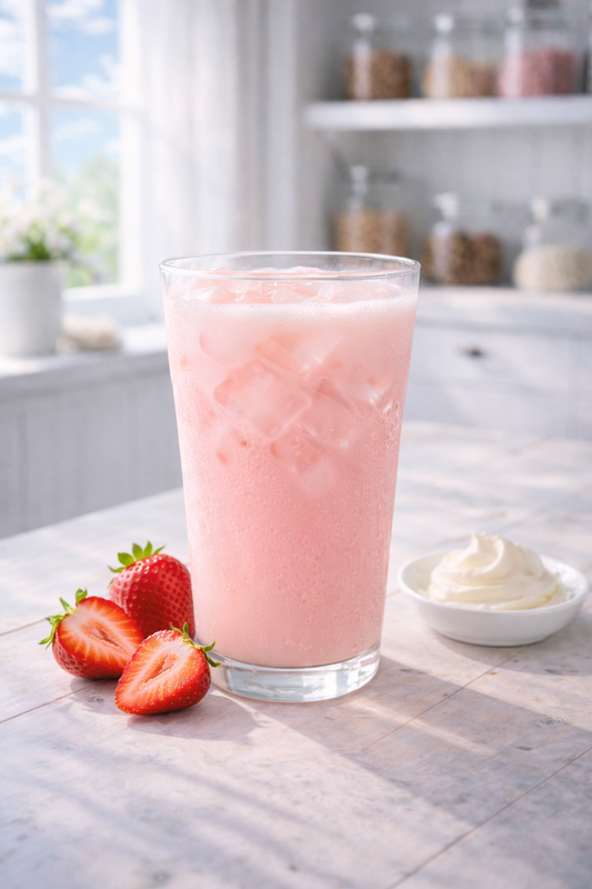 Strawberry Cloud – Pink Kashmiri Chai Milk Tea | Zero Sugar | 20mg Caffeine