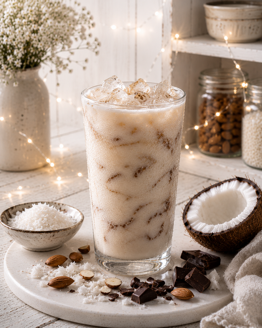 Coco Almond Mocha Instant Coffee | Coconut Almond Chocolate Coffee | Low Acid Café Coffee