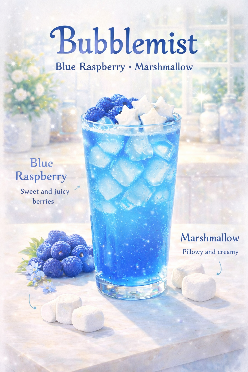 Bubblemist – Marshmallow Blue Raspberry Loaded Tea