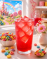 Punch Loop Loaded Tea featuring sweet fruit punch flavor and fruity cereal-inspired notes with a vibrant red color, green tea base, and 60 mg caffeine.
