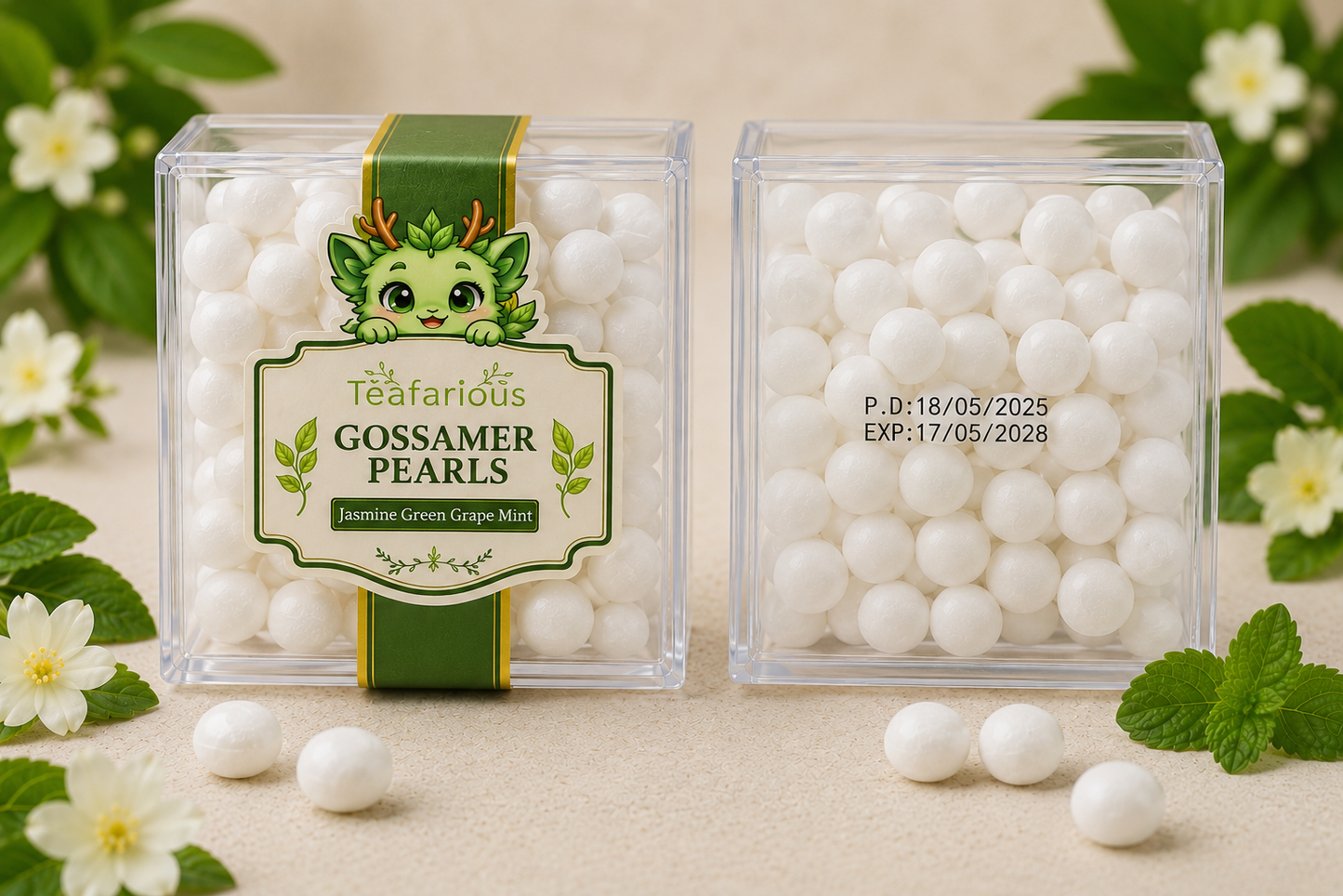Gossamer Pearls – Green Grape Jasmine Tea Mints - JULY Release