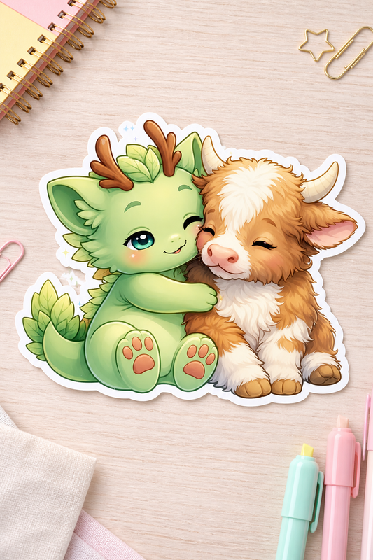 Spriggle Sticker – Choose Your Design | Cute Dragon Vinyl Sticker | Cozy Cuddle