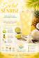 Sorbet Sunrise Loaded Tea | 60mg Caffeine | Piña Colada Lime Sorbet