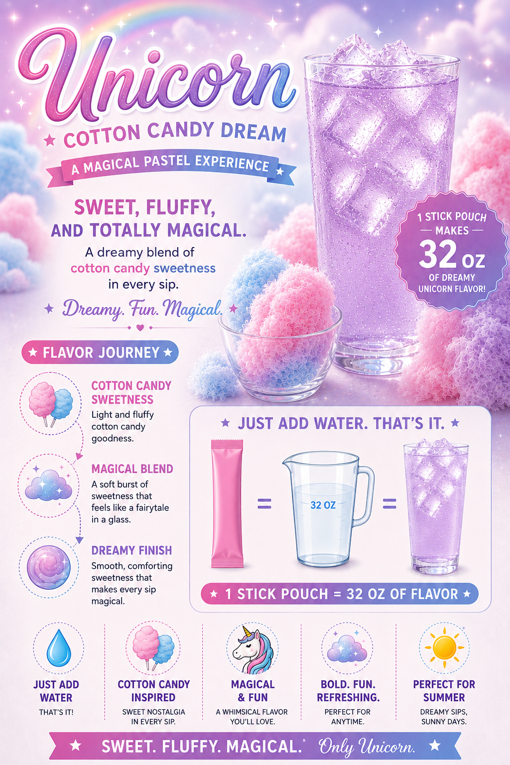 Unicorn | Cotton Candy Loaded Tea