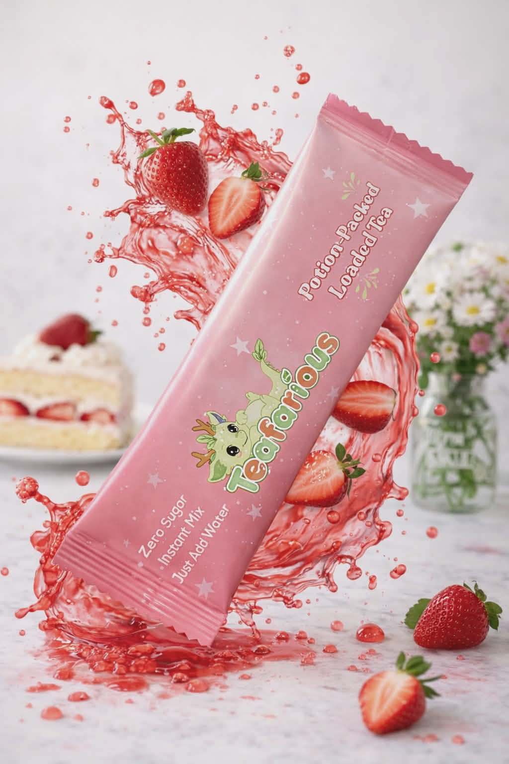 Berry Dracocake | Strawberry Shortcake Loaded Tea