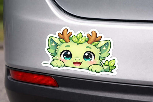 Spriggle Car Peeper Sticker – Cute Dragon Window Decal