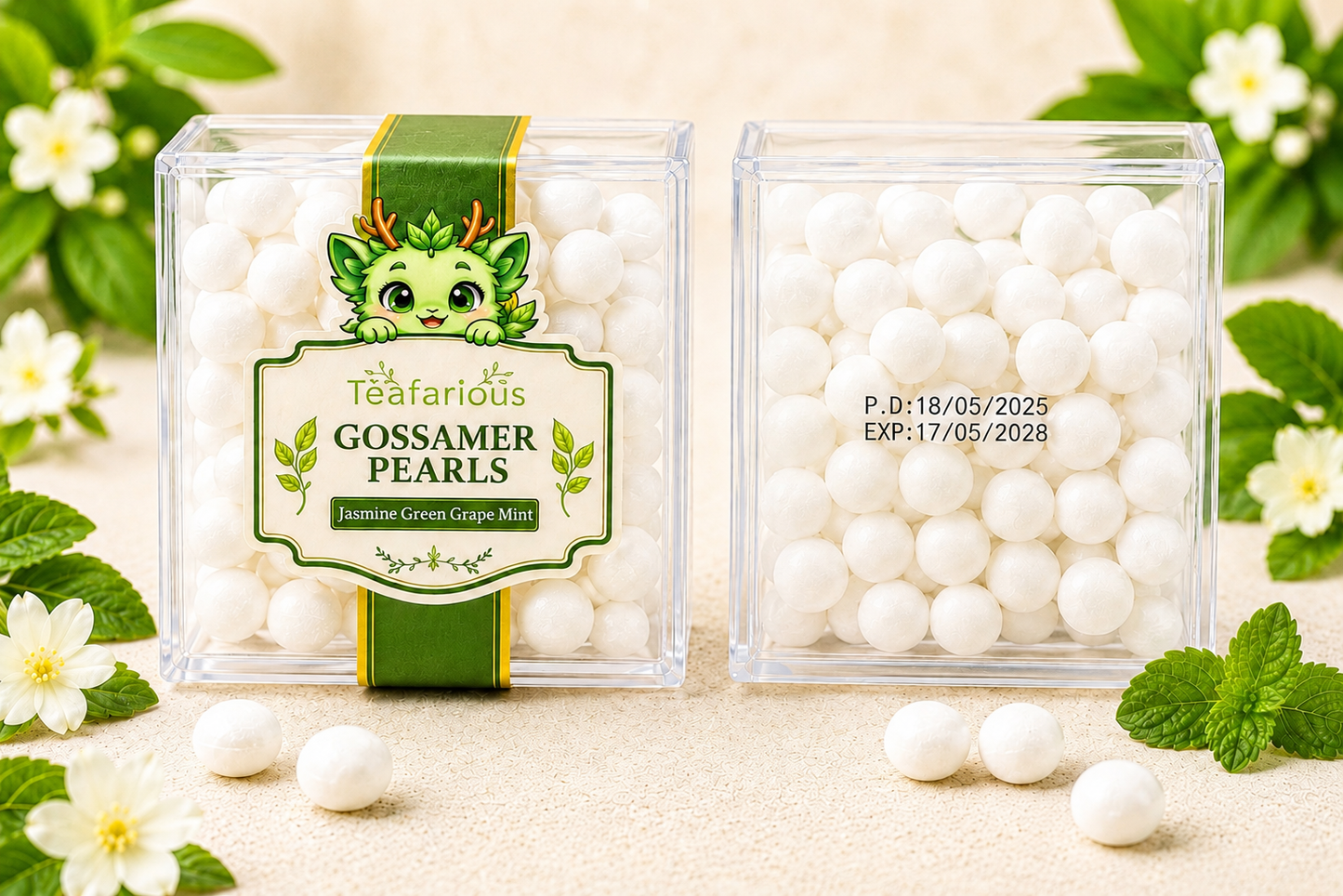 Gossamer Pearls – Green Grape Jasmine Tea Mints - JULY Release