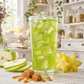 Hex Brew green apple starfruit caramel loaded tea served over ice