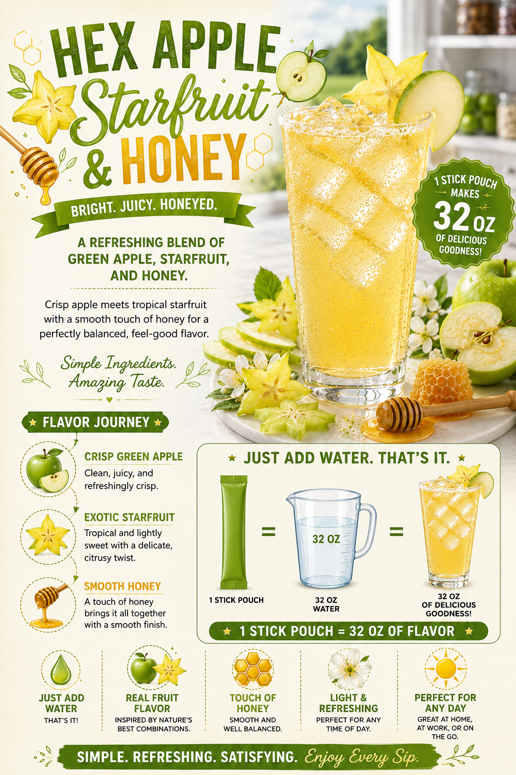 Hex Apple | Sour Green Apple Loaded Tea