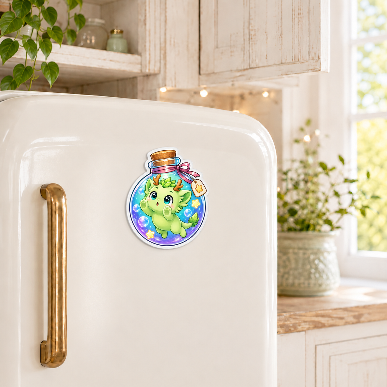 Potion Trouble Spriggle Magnet – Cute 3-Inch Dragon Fridge Magnet