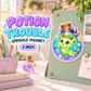 Potion Trouble Spriggle Magnet – Cute 3-Inch Dragon Fridge Magnet