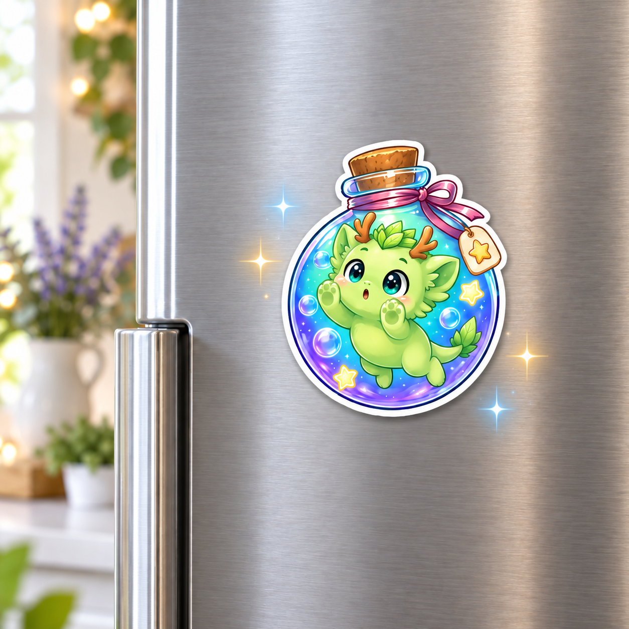 Potion Trouble Spriggle Magnet – Cute 3-Inch Dragon Fridge Magnet