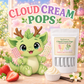 Cloud Cream Pops – Strawberry & Vanilla Milkshake Popping Candy Lollipops